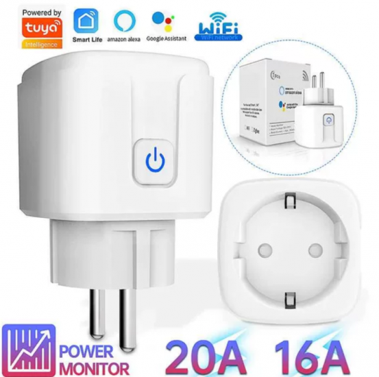 Prise connectée WiFi intelligente 16A (standard européen)